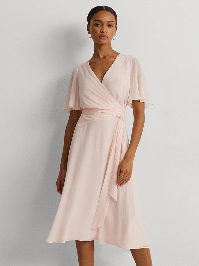 Lauren Ralph Lauren Abel Wrap Dress, Light Pink