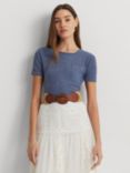 Lauren Ralph Lauren Trenmea Stripe T-Shirt, Blue, Blue