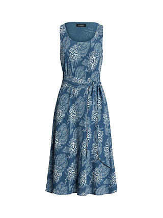 Lauren Ralph Lauren Zawato Floral Dress, Blue