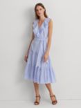 Lauren Ralph Lauren Tabraelin Stripe Dress, Blue, Blue
