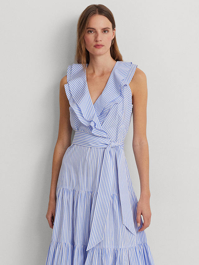 Lauren Ralph Lauren Tabraelin Stripe Dress, Blue