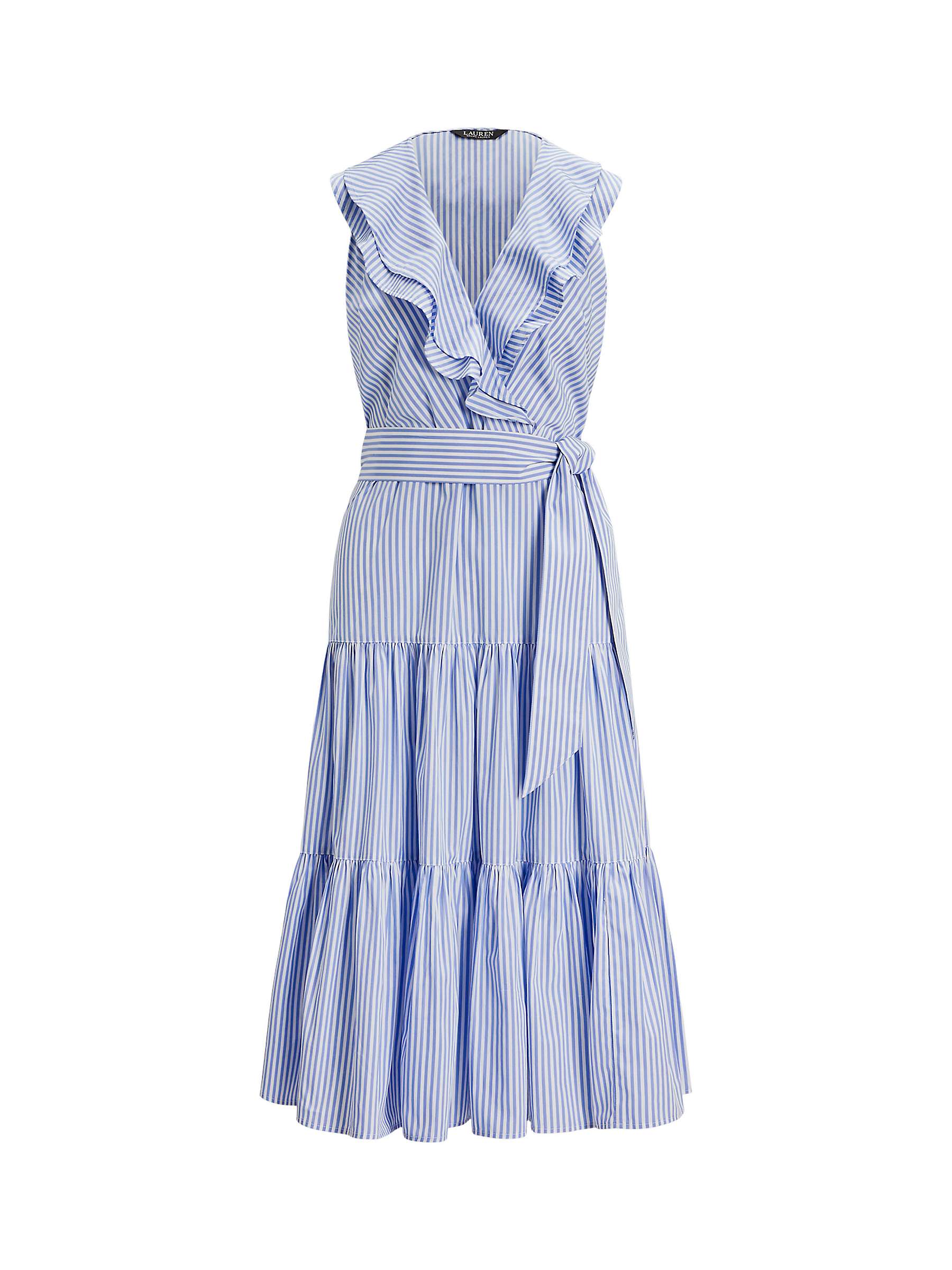 Buy Lauren Ralph Lauren Tabraelin Stripe Dress, Blue Online at johnlewis.com