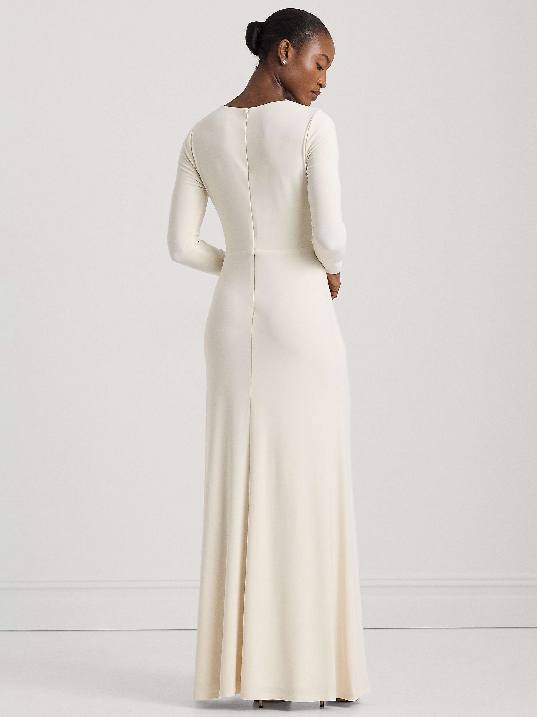 Buy Lauren Ralph Lauren Nadira Maxi Dress, Cream Online at johnlewis.com