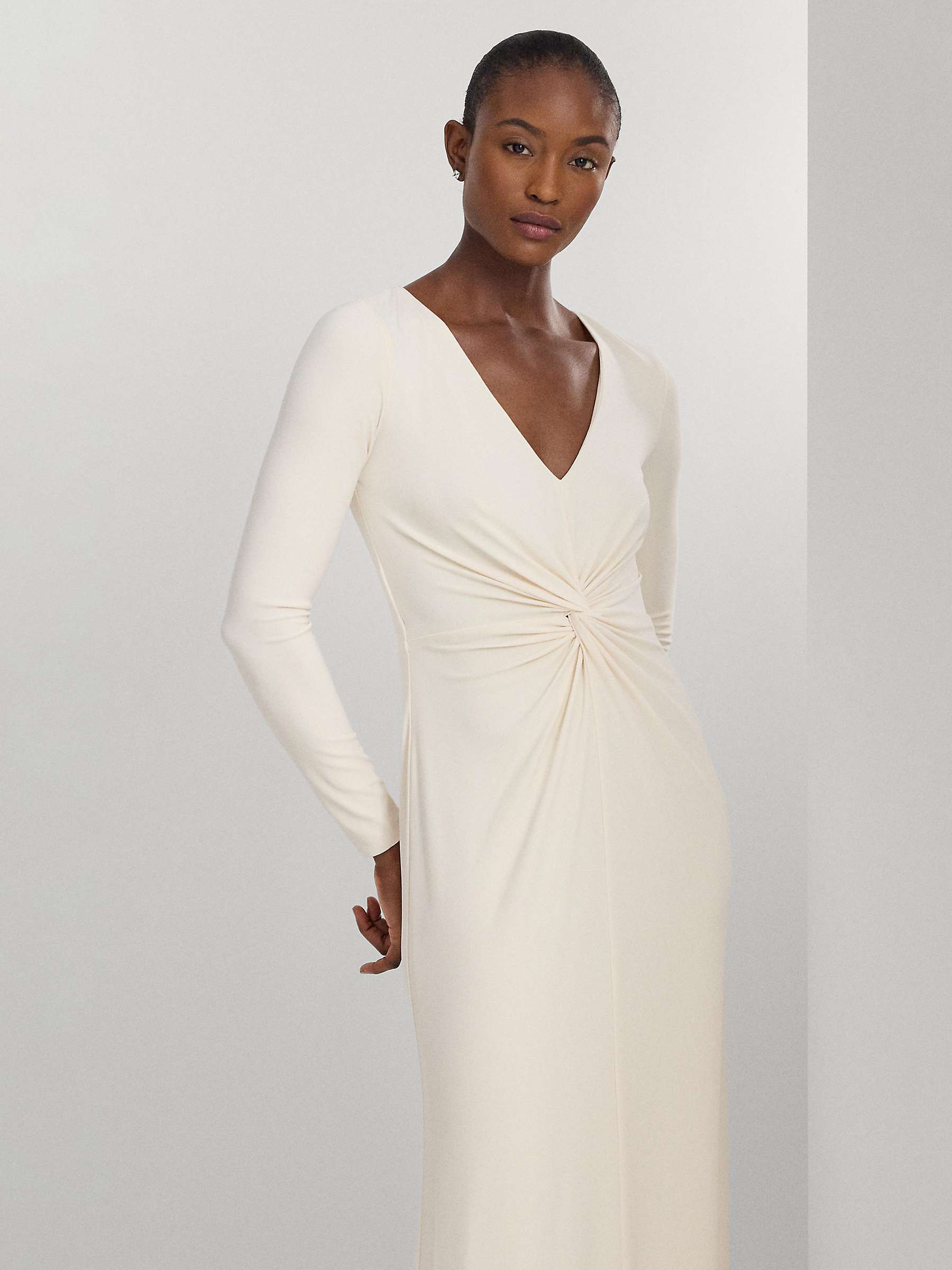 Buy Lauren Ralph Lauren Nadira Maxi Dress, Cream Online at johnlewis.com