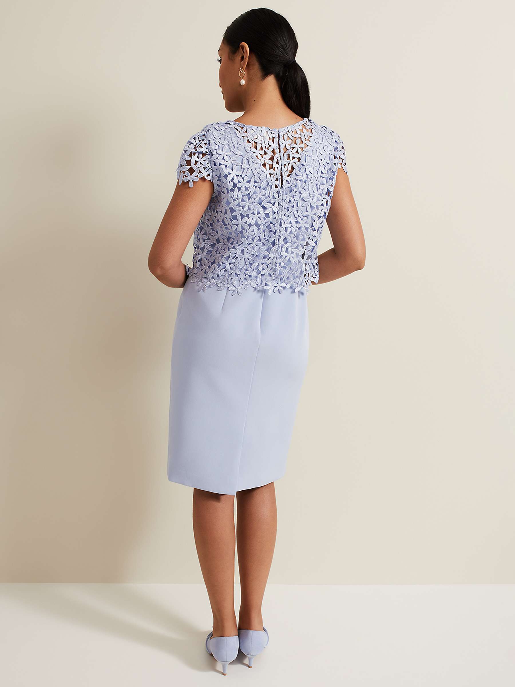 Buy Phase Eight Petite Daisy Textured Bodice Dress Online at johnlewis.com