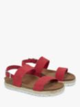 Celtic & Co. Leather Multi Strap Sandals, Chilli