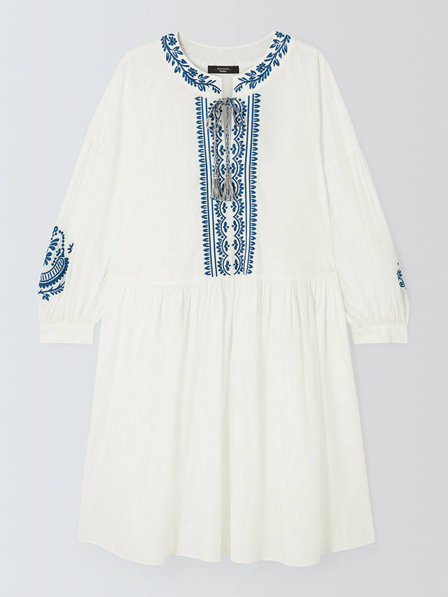 Weekend MaxMara Dirce Embroidered Detail Dress, White