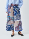 Weekend MaxMara West Patchwork Floral Print Trousers, Cornflower Blue