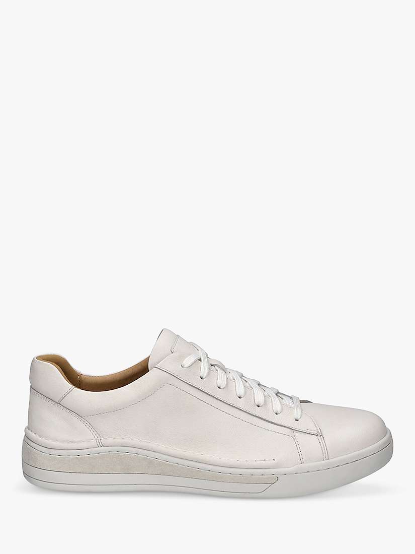 Buy Josef Seibel Cleve 02 Lace Up Trainers, White Online at johnlewis.com