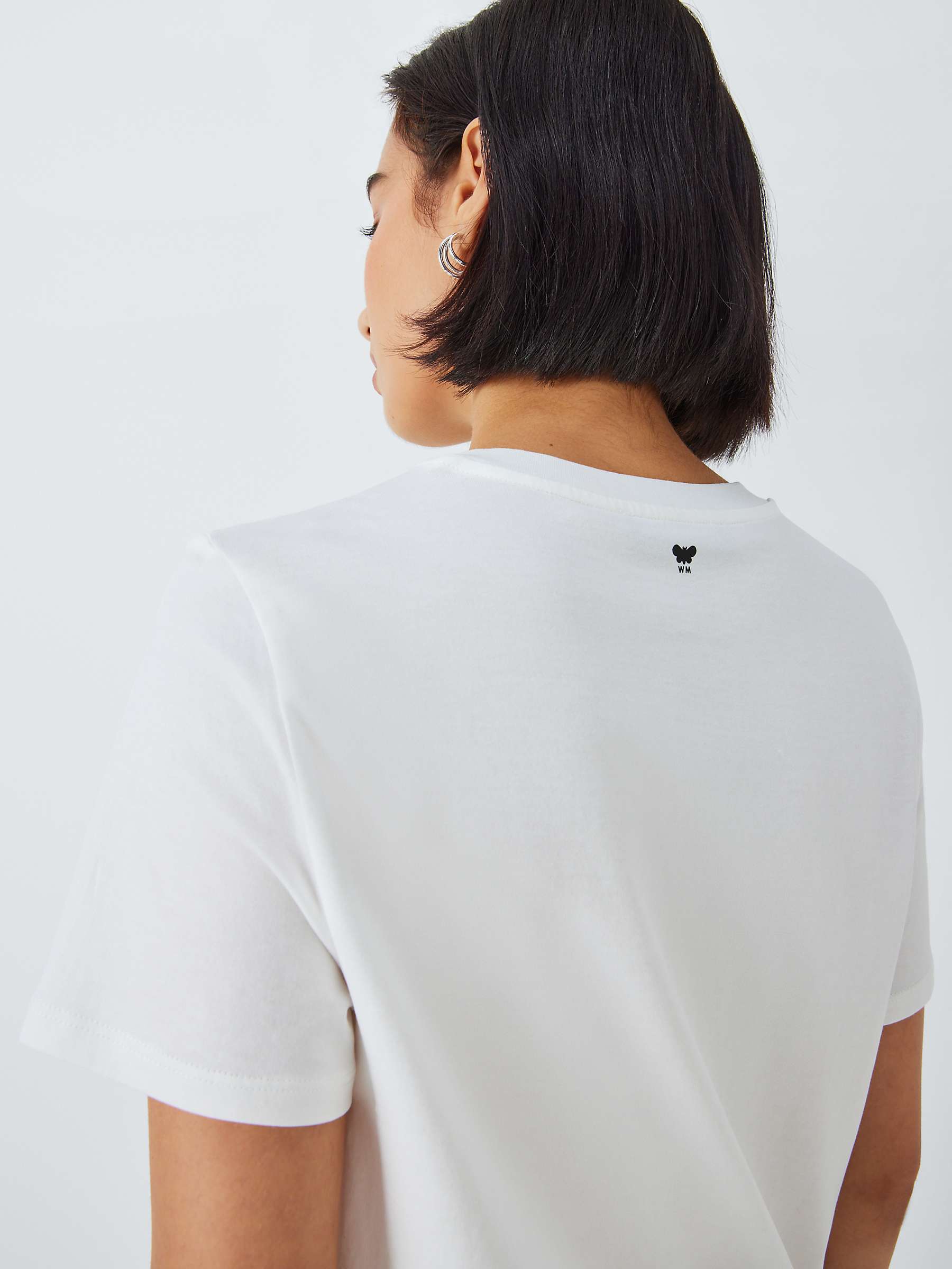 Buy Weekend MaxMara Yen Floral Graphic T-Shirt, White Online at johnlewis.com