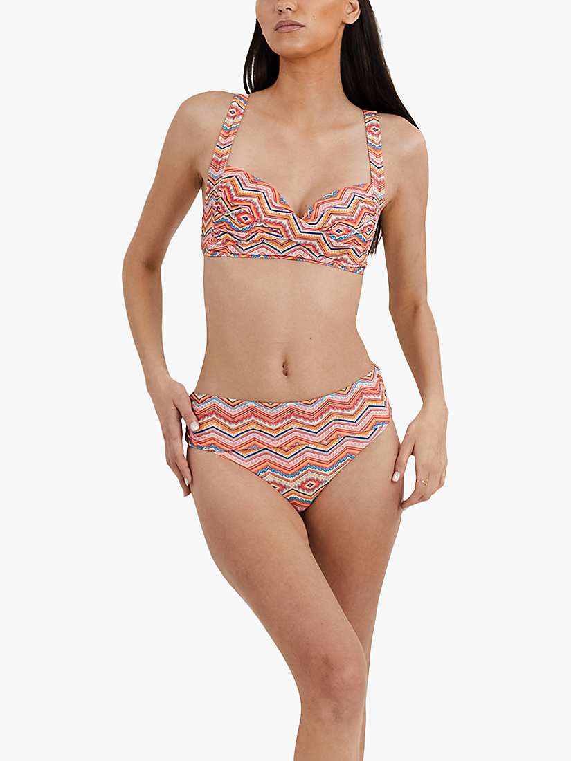Buy Panos Emporio Recycled Chara Fold Over Bikini Bottoms, Pink Online at johnlewis.com