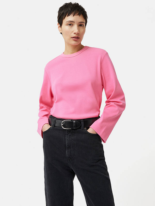 Jigsaw Organic Cotton Sweatshirt, Pink