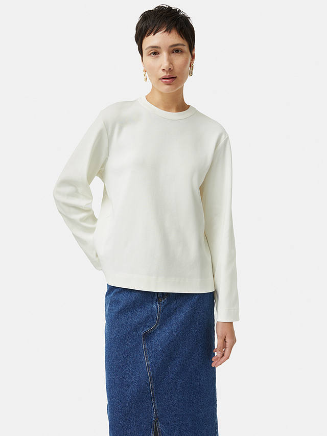 Jigsaw Organic Cotton Sweatshirt, Cream