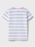 Crew Clothing Kids' Sequin Seahorse Short Sleeve T-Shirt, Blue/Multi