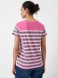 Crew Clothing Breton Stripe T-Shirt, Multi Pink