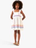 Angel & Rocket Kids' Lia Rik Rak Dress, White