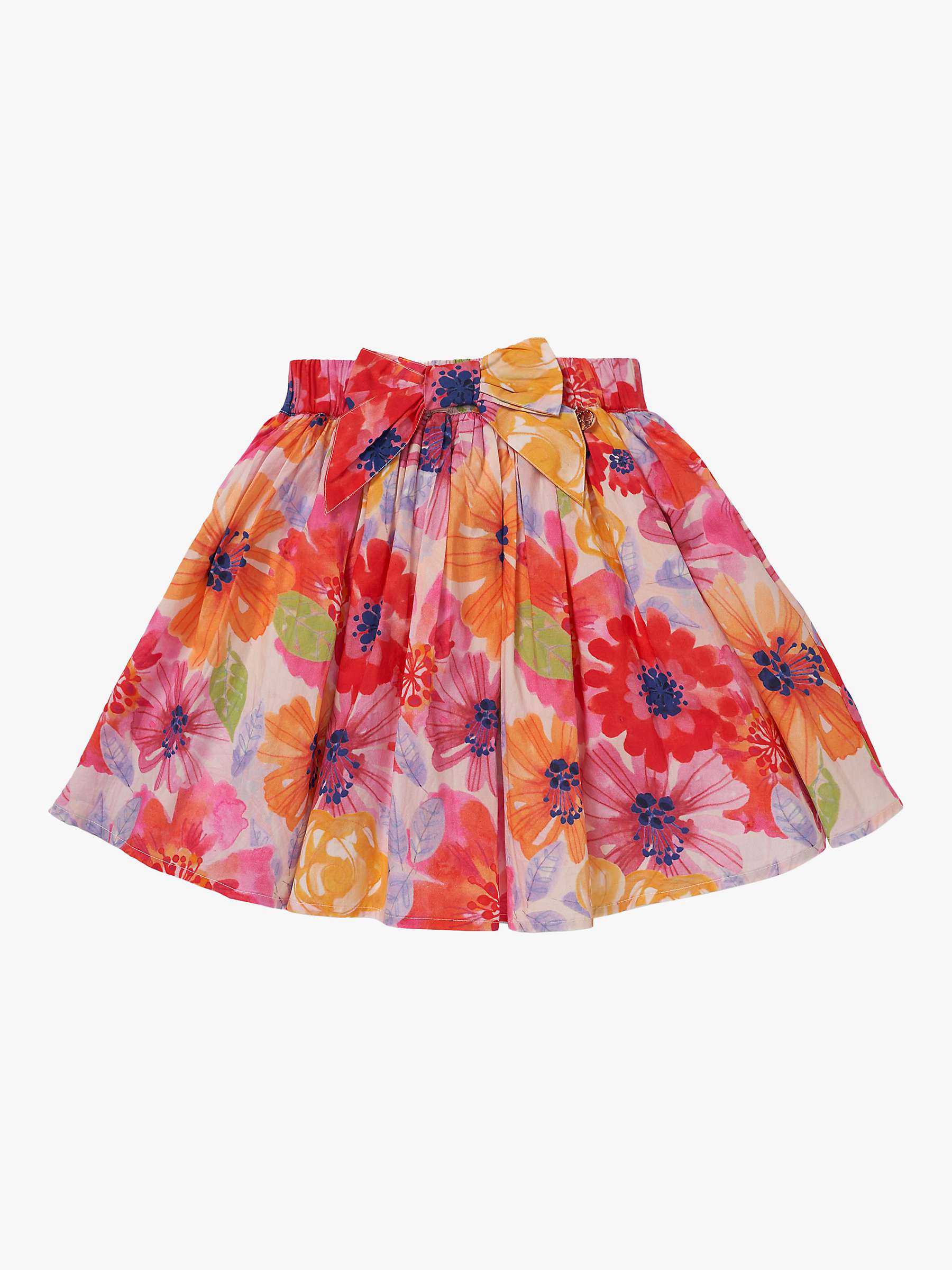 Buy Angel & Rocket Kids' Sadie Floral Print Skirt, Red Online at johnlewis.com