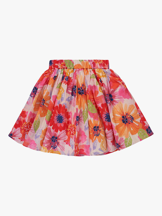 Angel & Rocket Kids' Sadie Floral Print Skirt, Red
