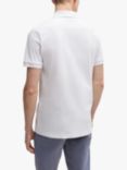 BOSS Stretch Piqué Polo Shirt, White