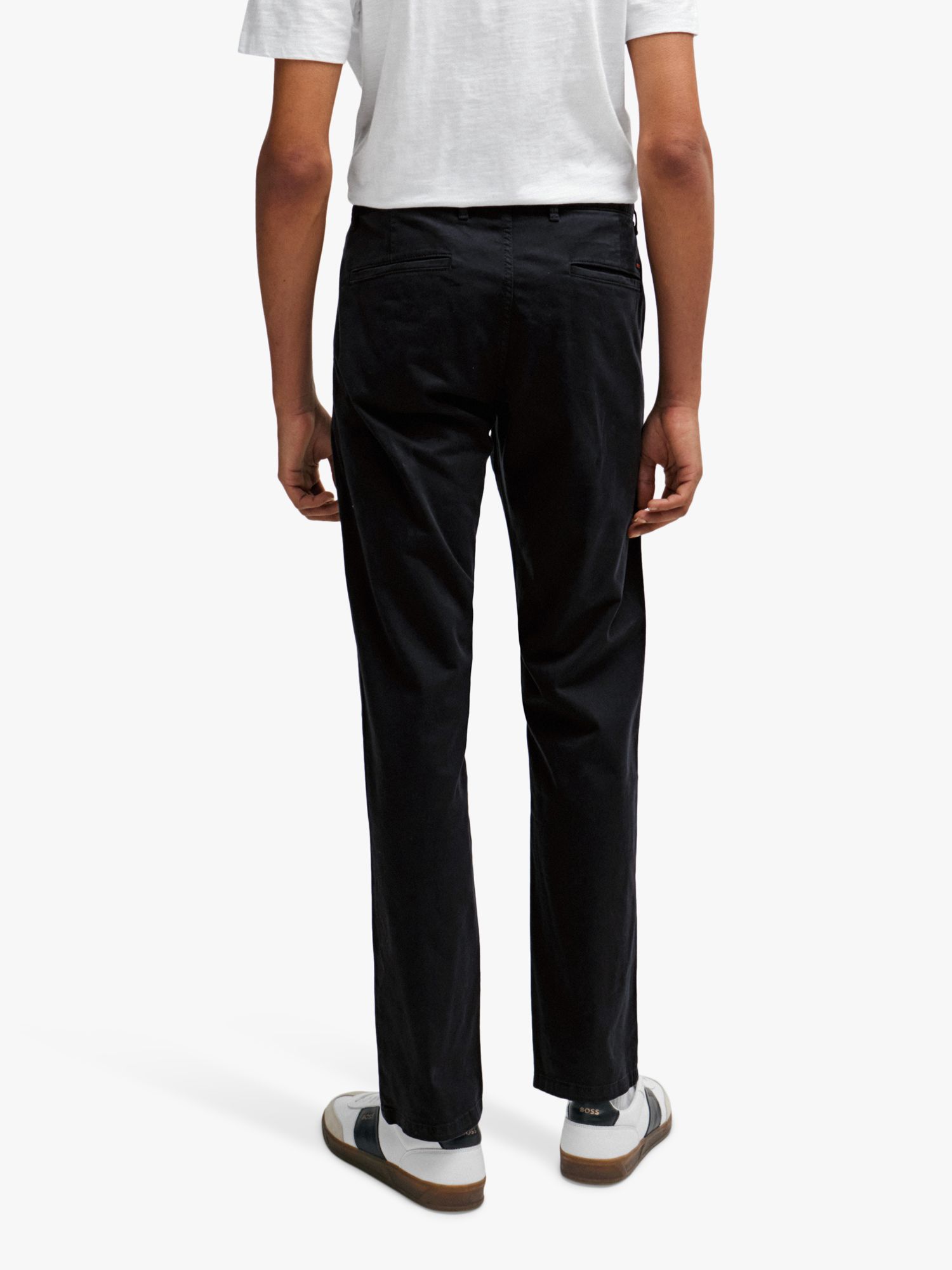 BOSS Slim Fit Chino Trousers, Black, 29L