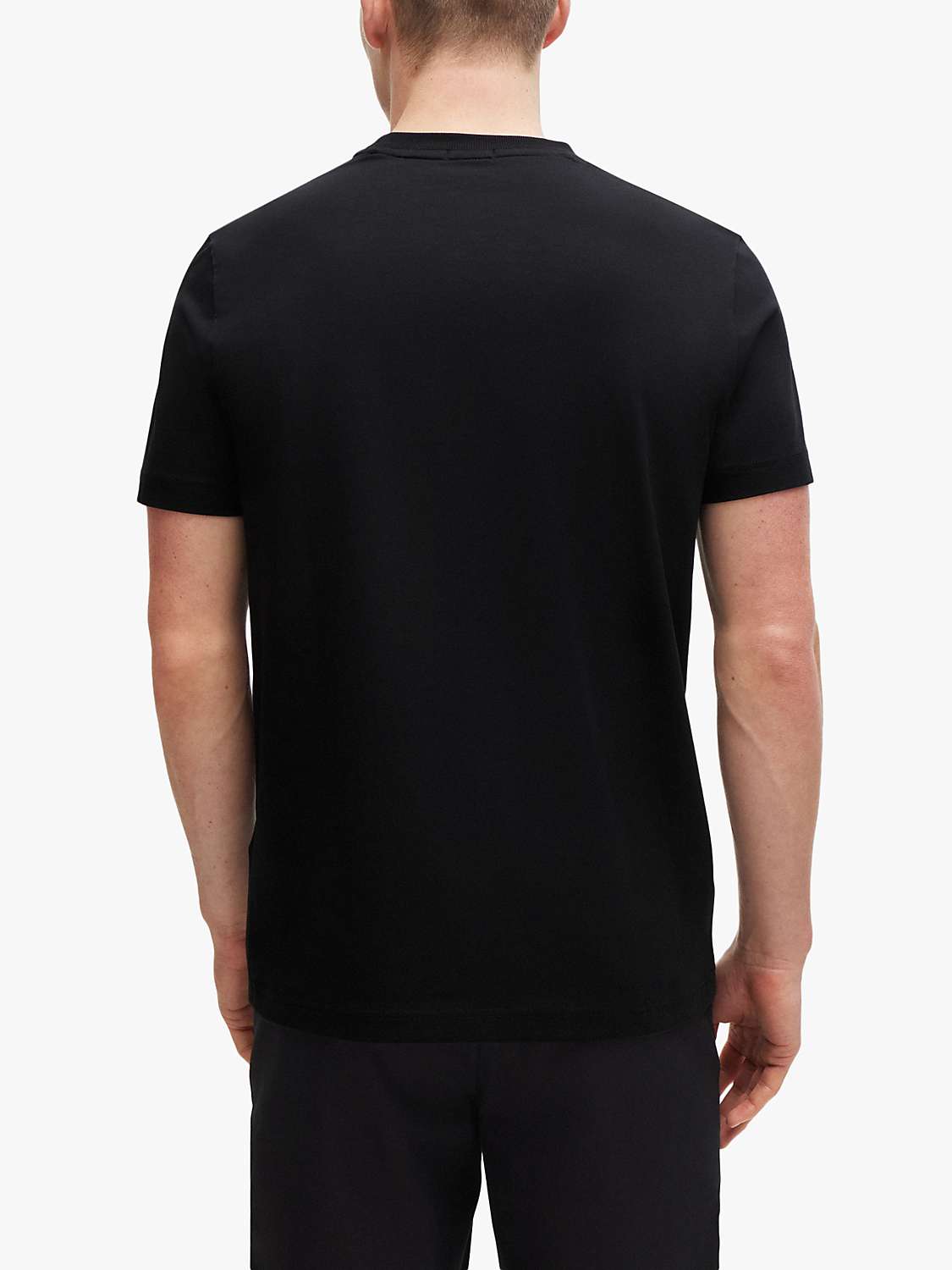 Buy BOSS Small Logo T-Shirt, Black Online at johnlewis.com