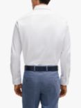 BOSS Heritage Regular Fit Cotton Shirt, White, White