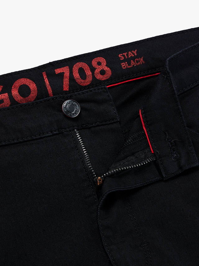 HUGO 708 Slim Jeans, Black