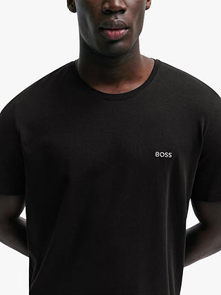 BOSS Logo Cotton Blend Lounge Top, Black