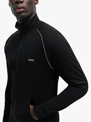 BOSS Contrast Piping Track Top, Black
