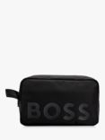 BOSS Recycled Logo Washbag, Black