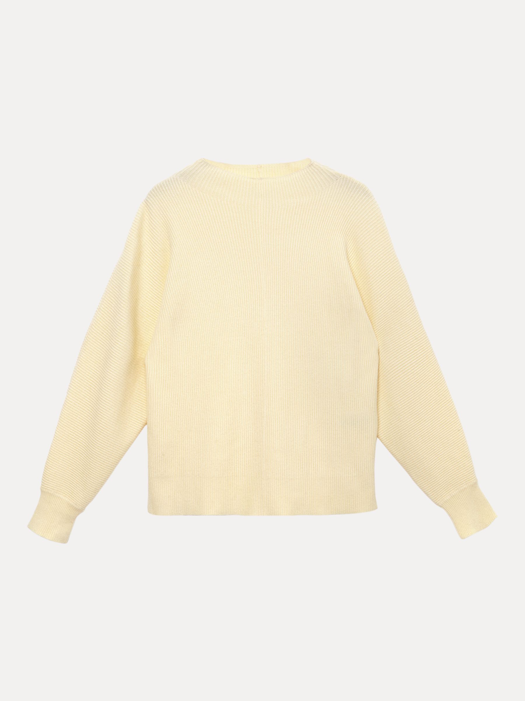 Phase Eight Hannah Funnel Neck Jumper, Yellow, L