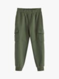 Lindex Kids' Jogger Style Cargo Trousers, Dark Dusty Khaki