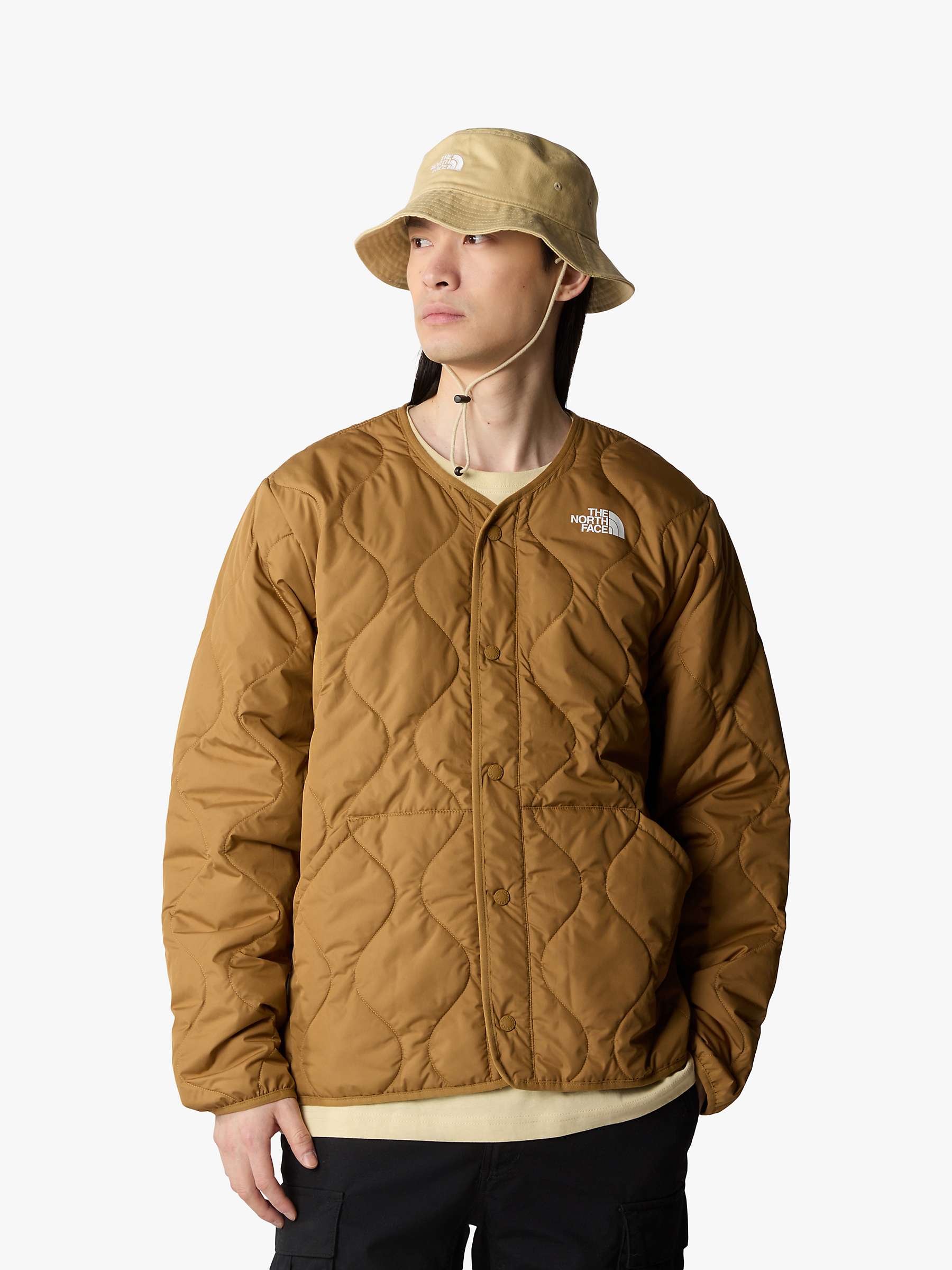Buy The North Face Ampato Quilted Jacket, Brown Online at johnlewis.com