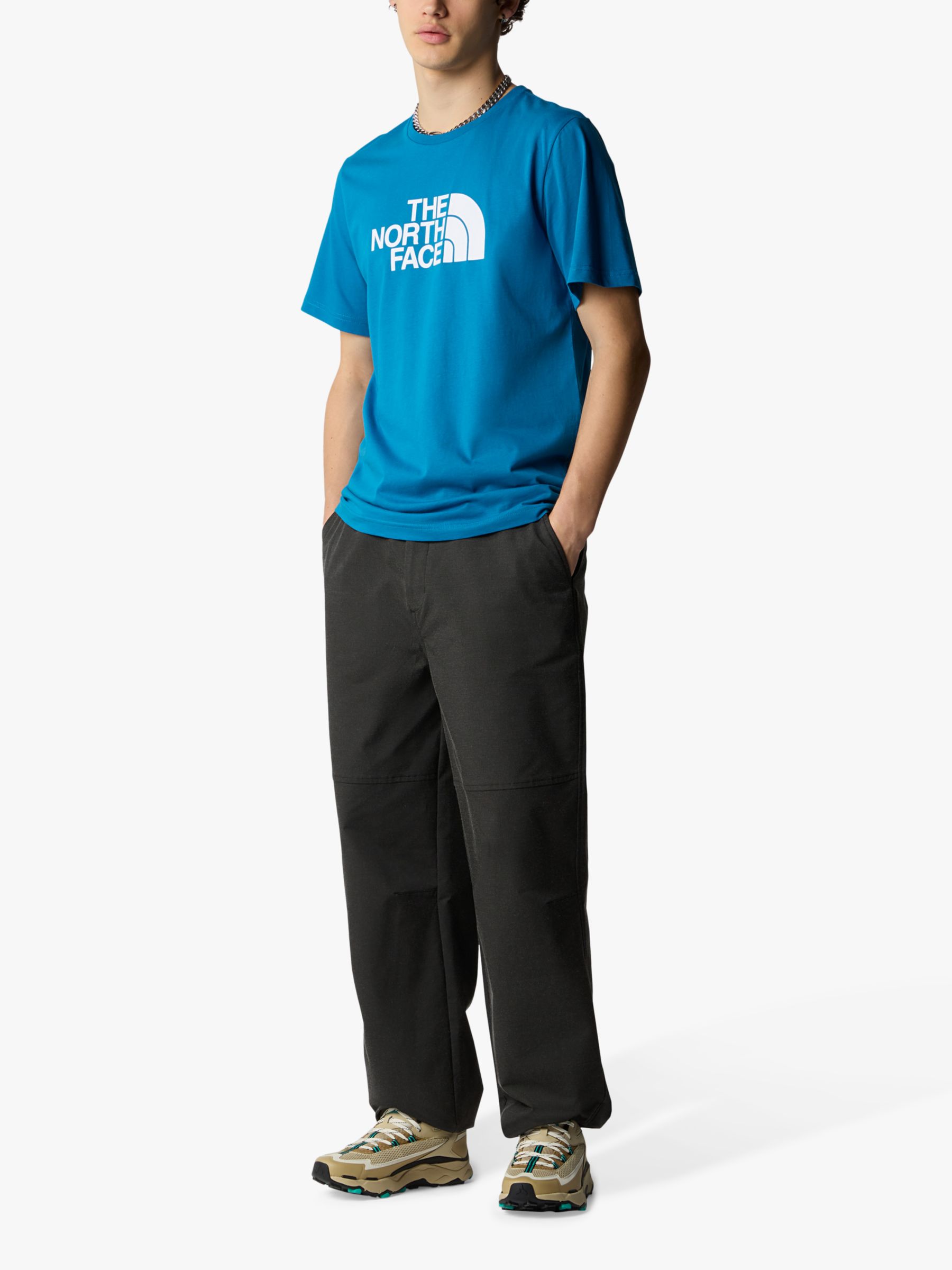 Buy The North Face Easy Short Sleeve T-Shirt, Adriatic Blue Online at johnlewis.com