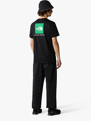 The North Face Redbox Cotton T-Shirt, Black Optic/Emerald