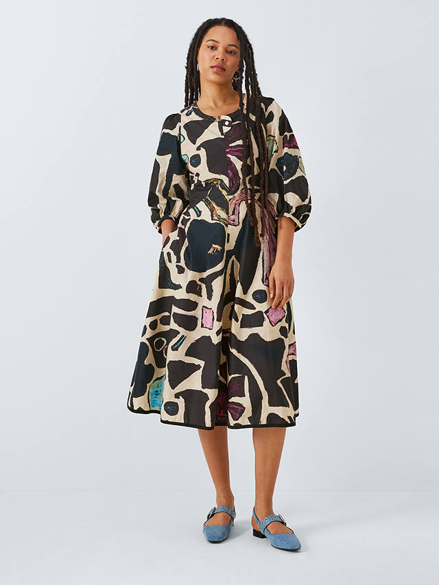 Weekend MaxMara Sassari Abstract Print Dress, Beige/Multi