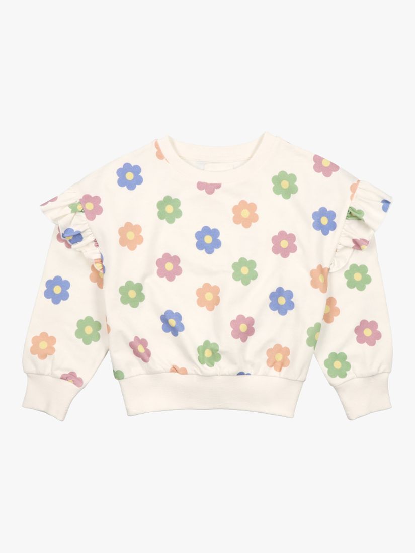 Buy The New Society Kids' Rancho Daisy Print Sweatshirt, Off White/Multi Online at johnlewis.com