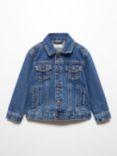 Mango Baby Diego Denim Jacket, Dark Blue