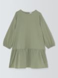 John Lewis Kids' Button Back Frill Dress, Green