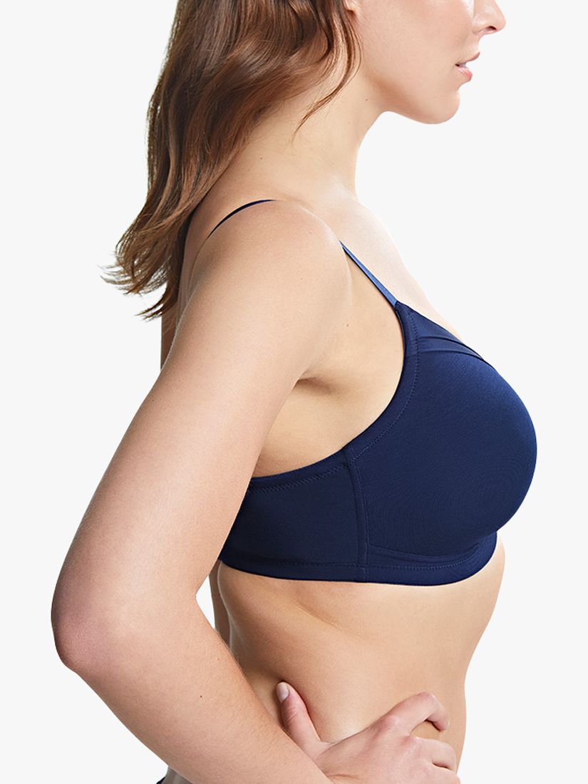 Royce Maisie Moulded Non-Wired T-Shirt Bra, Navy at John Lewis