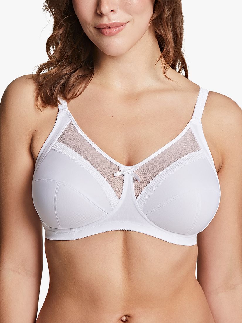 Royce Charlotte Fuller Cup Non-Wired Bra, White at John Lewis & Partners