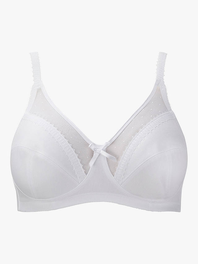 Royce Charlotte Fuller Cup Non-Wired Bra, White  
