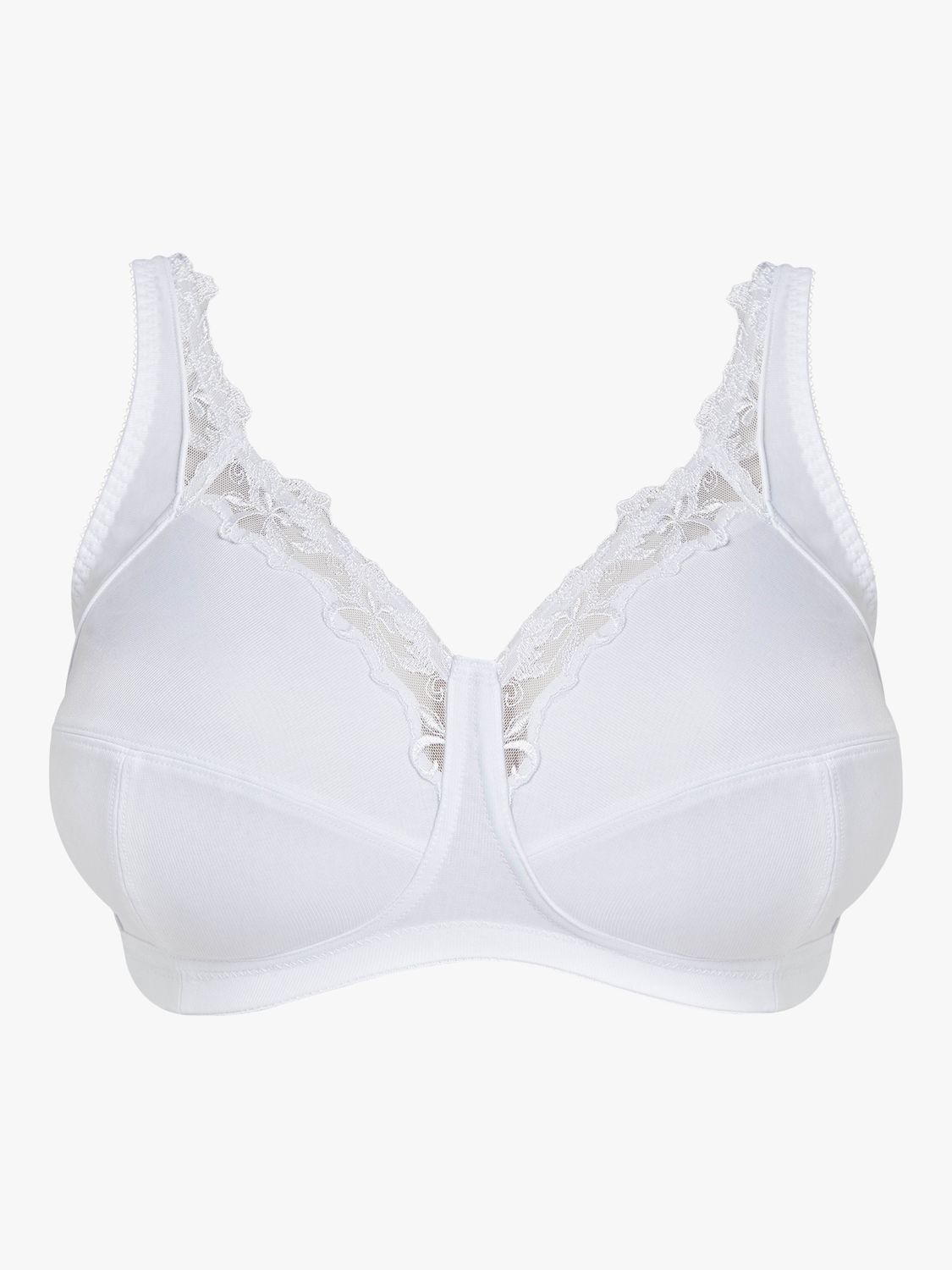 Royce Robyn Non-Wired Full Cup Bra, White at John Lewis & Partners