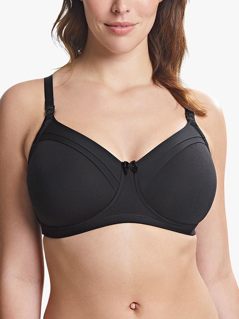 Royce Maisie Moulded Non-Wired Nursing Bra, Black at John Lewis & Partners