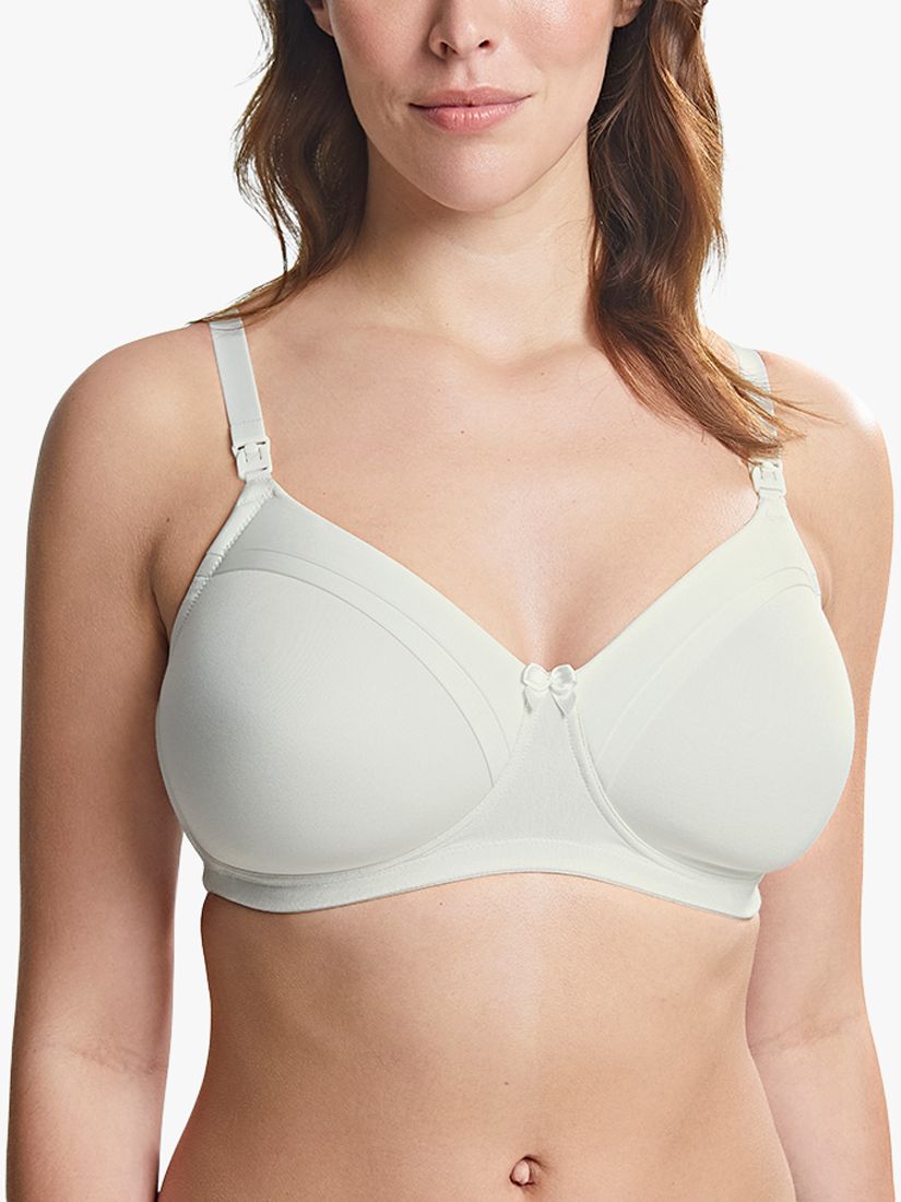 Royce Maisie Moulded Non-Wired Nursing Bra, Ivory, 40E