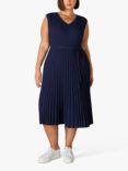 Live Unlimited Curve Rib Knit Midi Dress, Navy