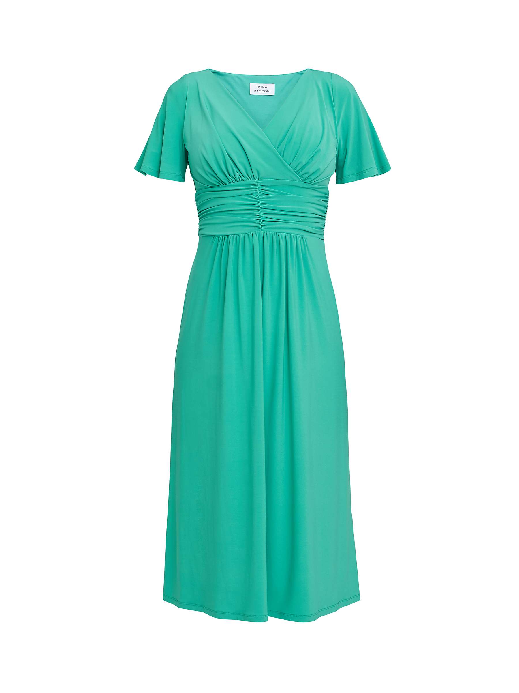 Buy Gina Bacconi Frieda Jersey Wrap Dress, Jade Online at johnlewis.com