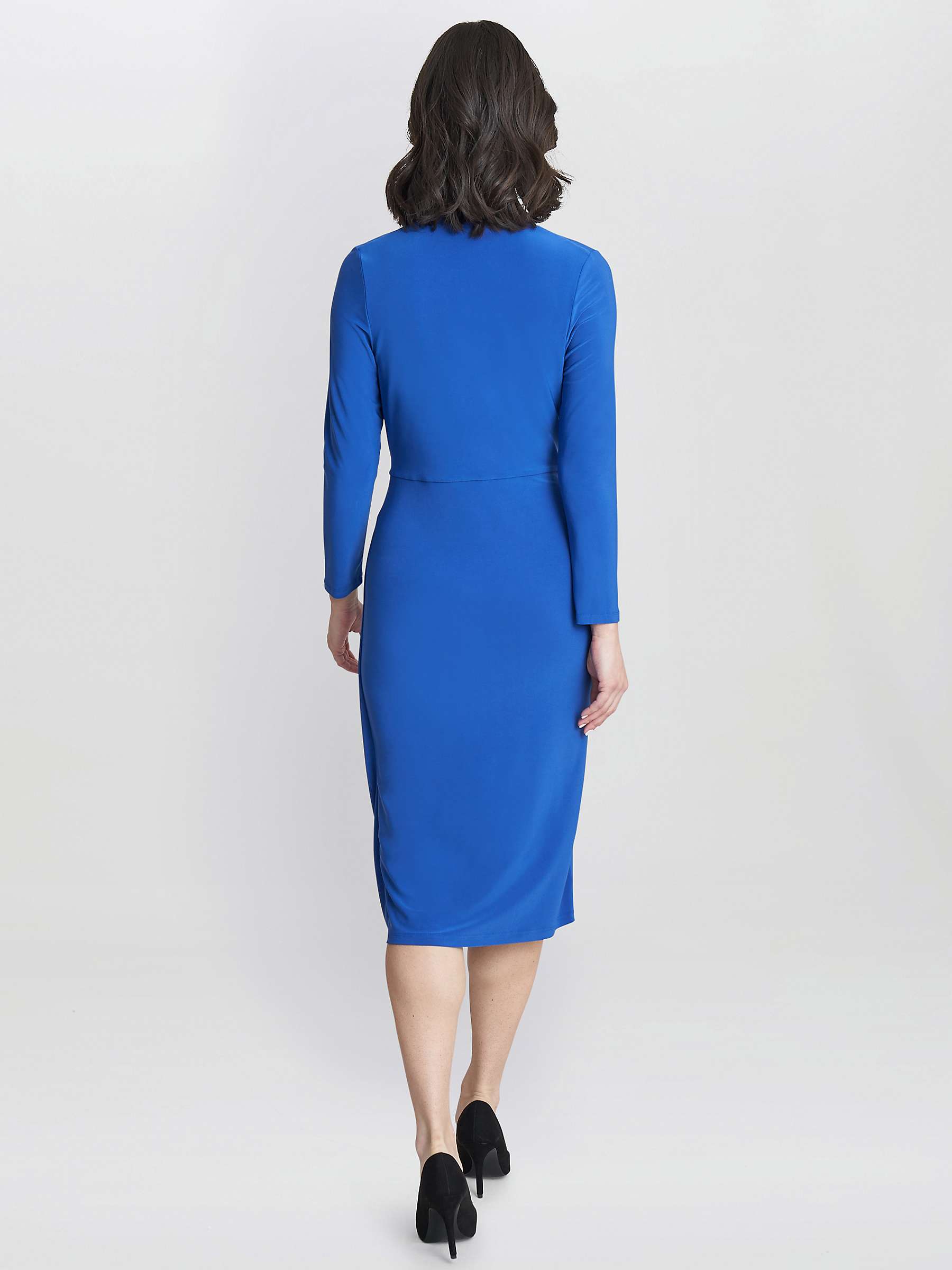 Buy Gina Bacconi Gloria Jersey Wrap Effect Dress, Cobalt Online at johnlewis.com