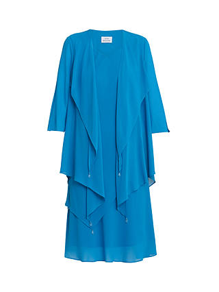 Gina Bacconi Rita Two Piece Jacket and Dress, Blue