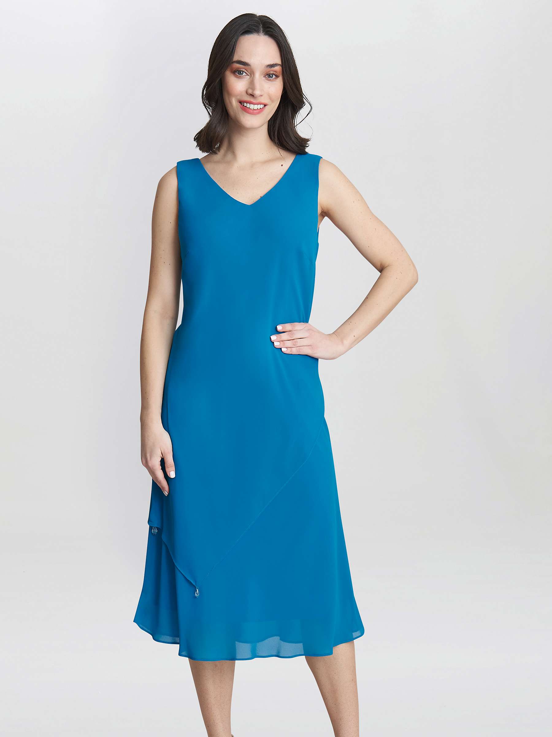Buy Gina Bacconi Rita Two Piece Jacket and Dress, Blue Online at johnlewis.com